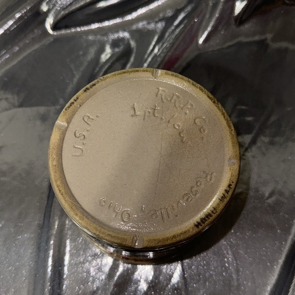 R.R.P. Co. Roseville, OH Halloween It's Pumpkin Time 1 Pt Low Jar Butter Crock - Picture 4 of 7